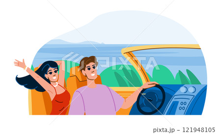 car scenic drives vector 121948105