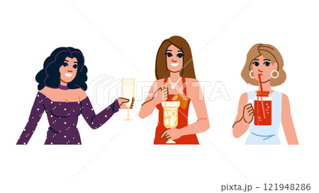 margarita woman cocktail vector margarita woman cocktail vector 121948286