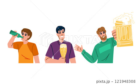 brew man drinking beer vector brew man drinking beer vector 121948308