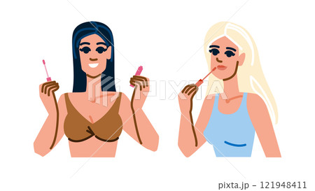 sheer lip gloss vector sheer lip gloss vector 121948411