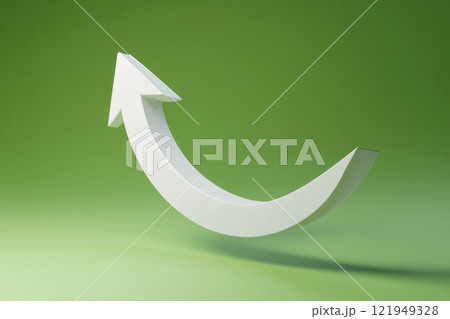 white plastic arrow 121949328