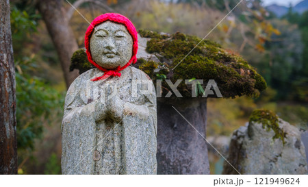 Buddhist Statues and Stone Tablet Buddhist Statues and Stone Tablet 121949624