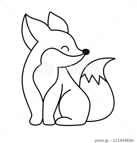 Cute Fox Vector Illustration Cute Fox Vector Illustration 121949686