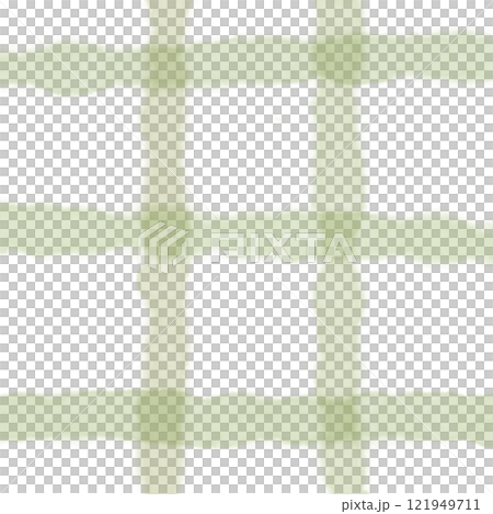 Sage Green Plaid Gingham Hand Drawn Background Pattern Overlay 121949711