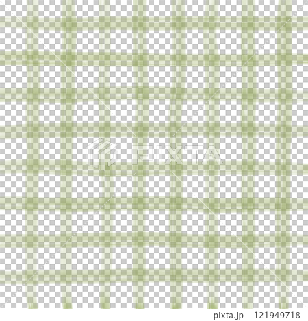 Sage Green Plaid Gingham Hand Drawn Background Pattern Overlay 121949718