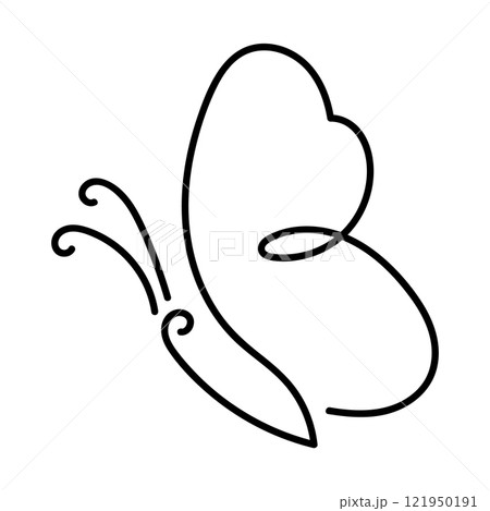 Abstract Butterfly Outline Vector Illustration Abstract Butterfly Outline Vector Illustration 121950191