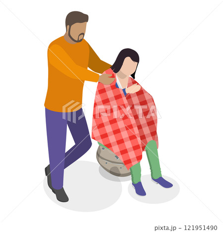 3D Isometric Flat Vector Illustration of Medical First Aid, Emergency procedures, and rescue scenarios. Item 3 3D Isometric Flat Vector Illustration of Medical First Aid, Emergency procedures, and rescue scenarios. Item 3 121951490
