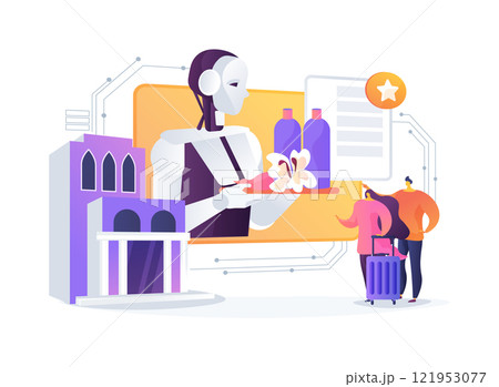 AI-Personalized Marketing abstract concept vector illustration. 121953077