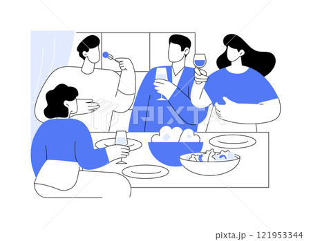 Prepare Sunday brunch isolated cartoon vector illustrations. Prepare Sunday brunch isolated cartoon vector illustrations. 121953344