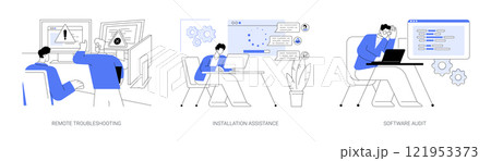 Software maintenance isolated cartoon vector illustrations se 121953373