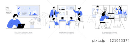 Business analysis isolated cartoon vector illustrations se 121953374