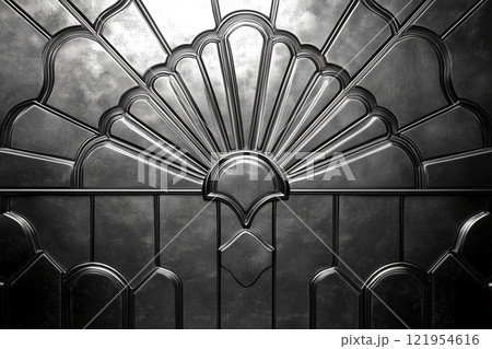 金属質なシルバーの背景素材 金属質なシルバーの背景素材 121954616