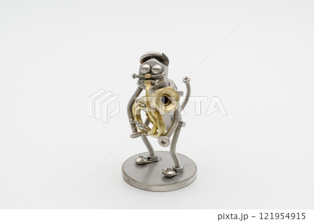 チューバを吹く猫のフィギア・メタルフィギア 121954915