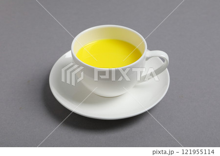 Moon or turmeric milk, concept of tasty drink 121955114