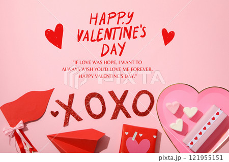 Valentine's Day, poster for the holiday of lovers. Valentine's Day, poster for the holiday of lovers. 121955151