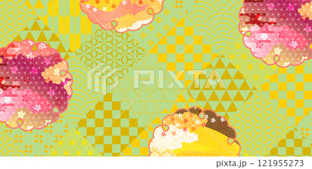 和柄　桜　春　背景 121955273