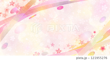 和柄　桜　春　背景 121955276