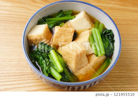 小松菜と厚揚げ 小松菜と厚揚げ 121955510
