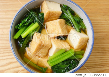 小松菜と厚揚げ 小松菜と厚揚げ 121955514