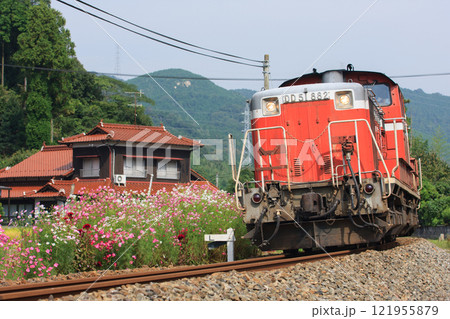 美祢線を走るDD51形ディーゼル機関車（JR貨物） 121955879