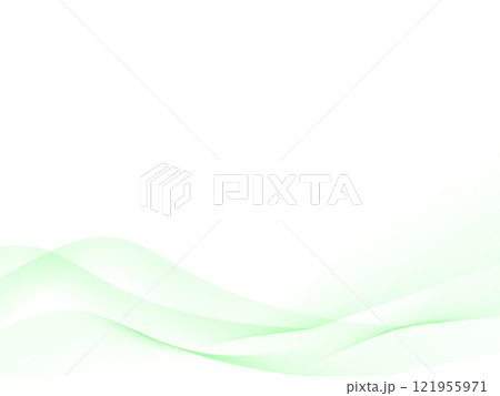 緑のウェーブ背景・壁紙(波のフレーム) 緑のウェーブ背景・壁紙(波のフレーム) 121955971