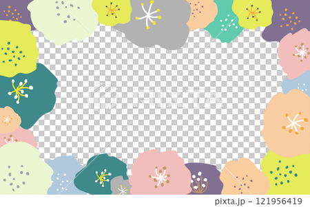 斯堪的納維亞風格花框E05方形花框 121956419