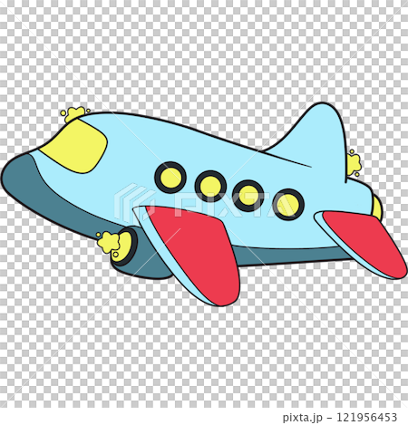 The illustration of a plane The illustration of a plane 121956453