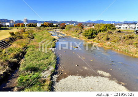 鶴巻橋／浅川より上流方面を望む(東京都八王子市)【2024.11】 121956528