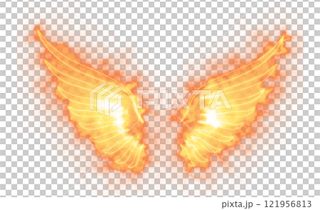 heart shaped wings of fire effect 121956813