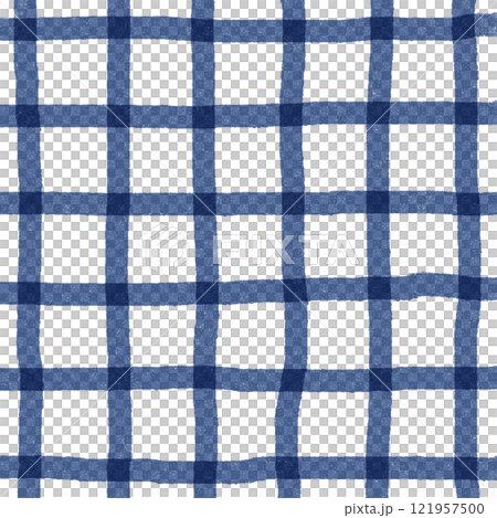 Navy Blue Plaid Hand Drawn Background Pattern Overlay Navy Blue Plaid Hand Drawn Background Pattern Overlay 121957500