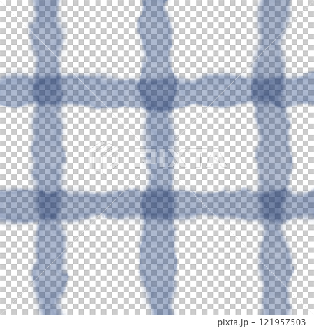 Navy Blue Plaid Hand Drawn Background Pattern Overlay 121957503