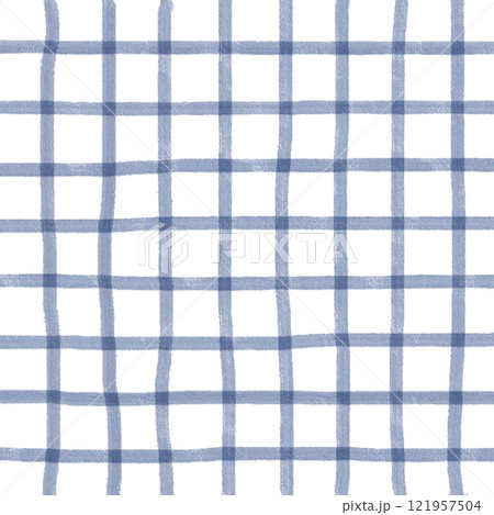 Navy Blue Plaid Hand Drawn Background Pattern Overlay Navy Blue Plaid Hand Drawn Background Pattern Overlay 121957504