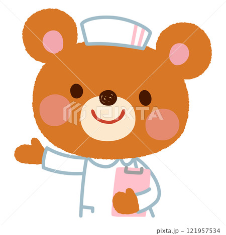 クマの看護師さん お医者さん クマの看護師さん お医者さん 121957534