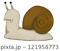 かわいいかたつむりのイラスト 121958773
