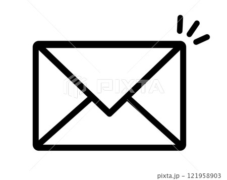 メールのアイコン（手紙マーク） 121958903