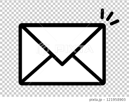 メールのアイコン（手紙マーク） 121958903