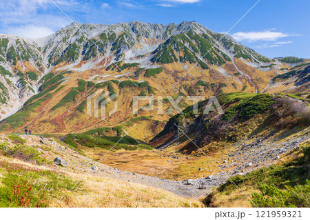 秋の立山黒部アルペンルート 紅葉の室堂平 秋の立山黒部アルペンルート 紅葉の室堂平 121959321