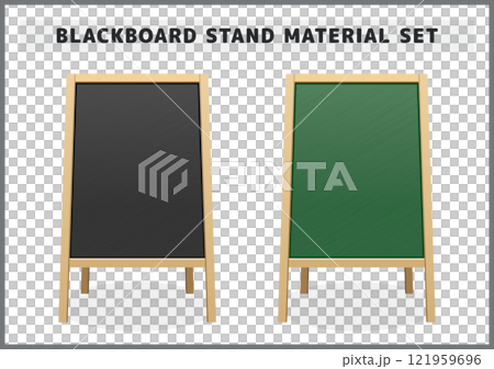 看板・黒板スタンドのイラスト素材セット 121959696