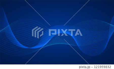 Geometric curved lines in gradient forming dynamic futuristic abstract flow patterns Geometric curved lines in gradient forming dynamic futuristic abstract flow patterns 121959832