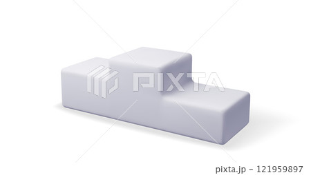 3D grey podium sports awards. 121959897