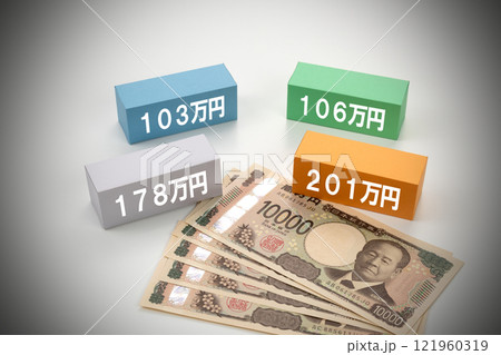 年収の壁のイメージ写真 121960319