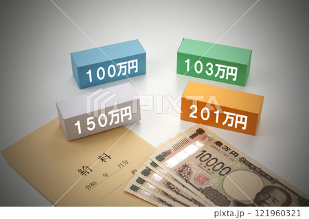 年収の壁のイメージ写真 121960321