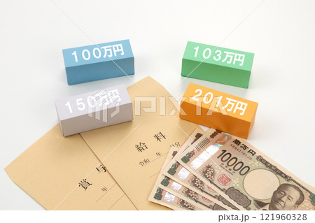 年収の壁のイメージ写真 121960328