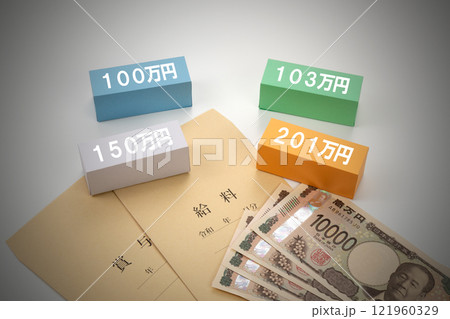 年収の壁のイメージ写真 121960329