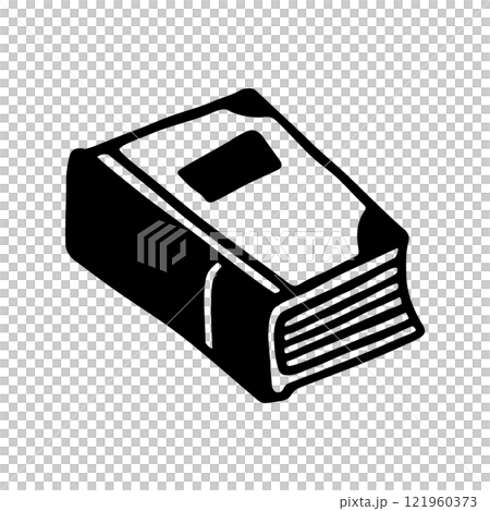 Doodle book icon hand drawn with black line in freehand style 121960373