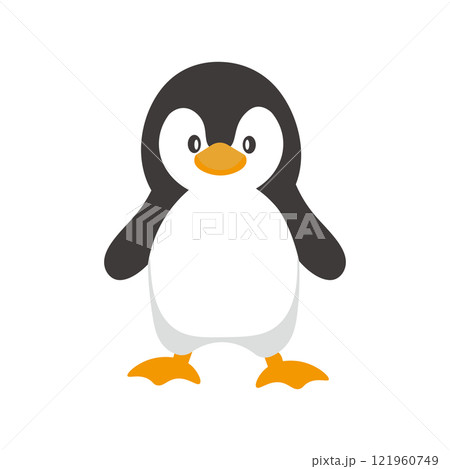 かわいいペンギンのイラスト 121960749