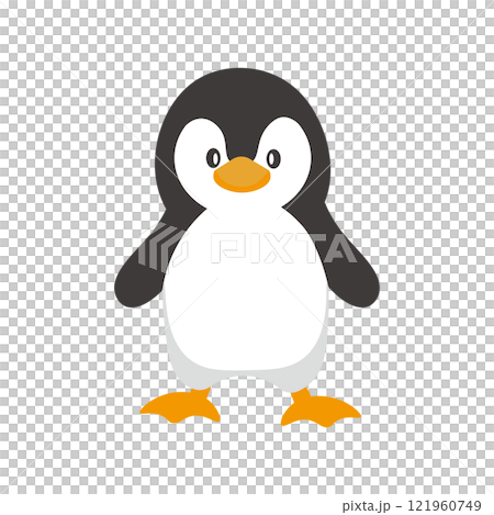 かわいいペンギンのイラスト 121960749