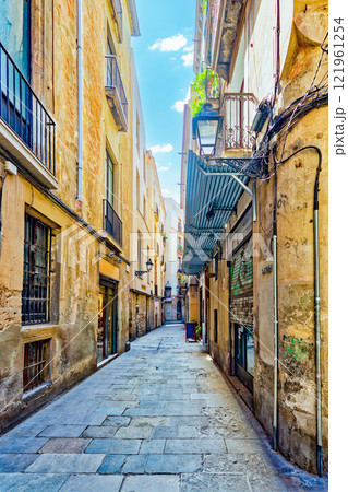Urban views-landscapes most beautiful Catalan city - Barcelona. 121961254