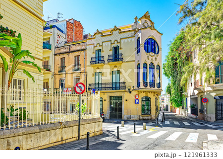 Sitges.Casa Manuel Planas, examples of americano architecture. Sitges.Casa Manuel Planas, examples of americano architecture. 121961333