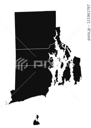 Rhode Island administrative map. counties map of Rhode Island with black colours, blank Map, empty map of Rhode Island Rhode Island administrative map. counties map of Rhode Island with black colours, blank Map, empty map of Rhode Island 121961767